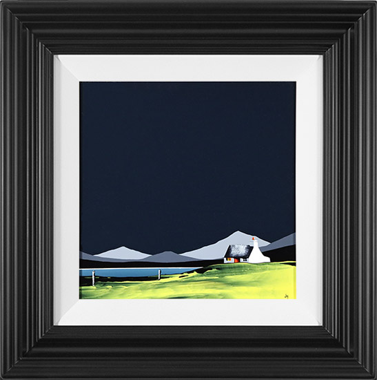 Jay Nottingham, Original oil painting on panel, White Wall Cottage