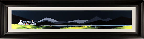 Jay Nottingham, Original oil painting on panel, Water's Edge Cottage, click to enlarge