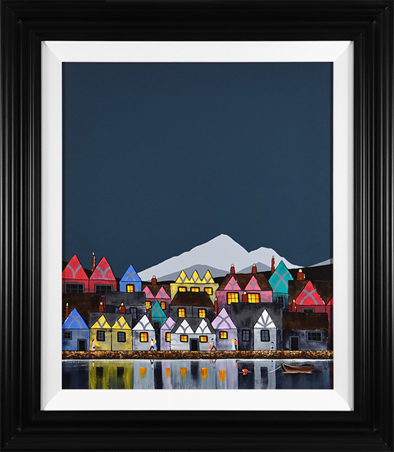 Jay Nottingham, Original oil painting on panel, Village Jewels