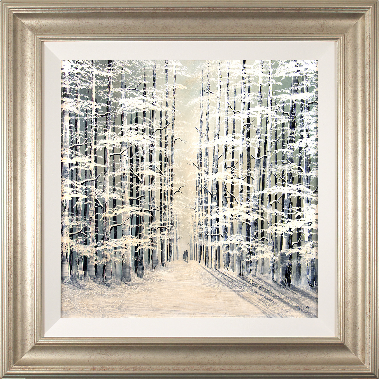 Jay Nottingham, Original oil painting on panel, Winter Woodland, click to enlarge