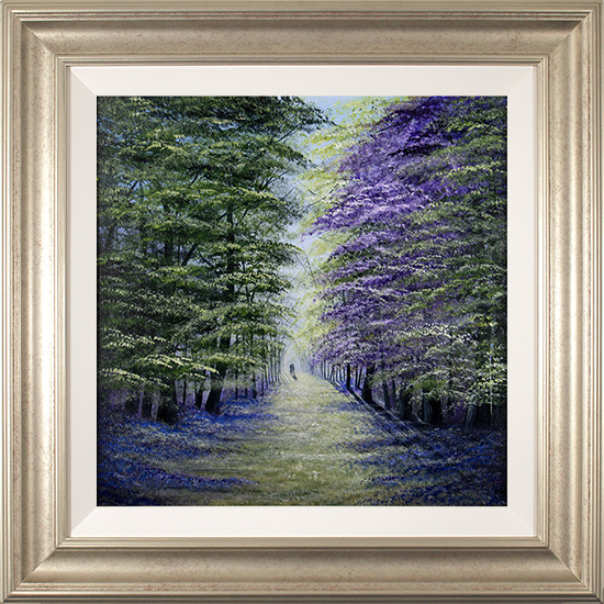 Jay Nottingham, Original oil painting on panel, The Bluebell Wood, click to enlarge