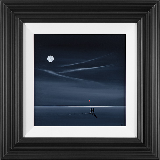 Jay Nottingham, Original oil painting on panel, Moonlight Meet