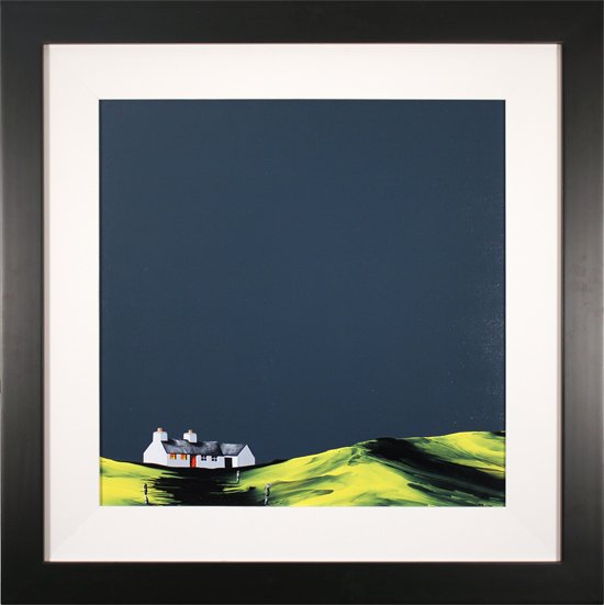Jay Nottingham, Original oil painting on panel, Grey Stone Cottage