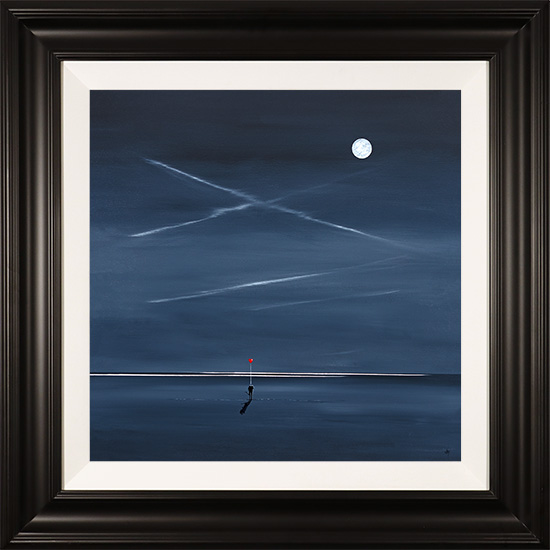 Jay Nottingham, Original oil painting on panel, Moonlight Kiss, click to enlarge