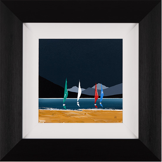 Jay Nottingham, Original oil painting on panel, Sail By Salute