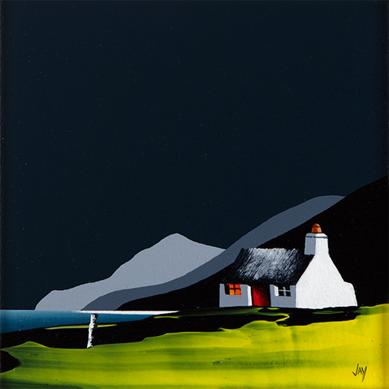 Jay Nottingham, Original oil painting on panel, Signal Cottage