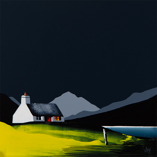 Jay Nottingham, Original oil painting on panel, Lookout Cottage