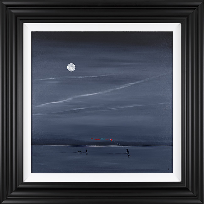 Jay Nottingham, Original oil painting on panel, Kite Runners, click to enlarge
