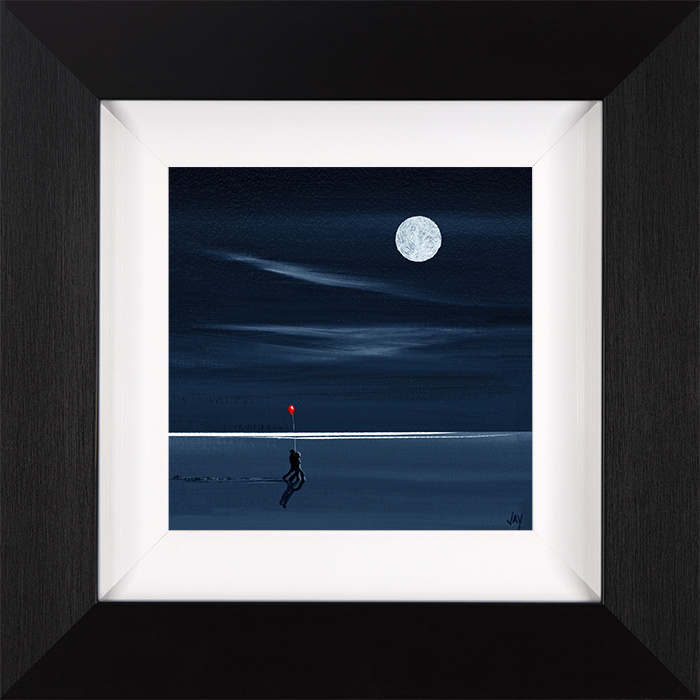 Jay Nottingham, Original oil painting on panel, Midnight Stroll, click to enlarge