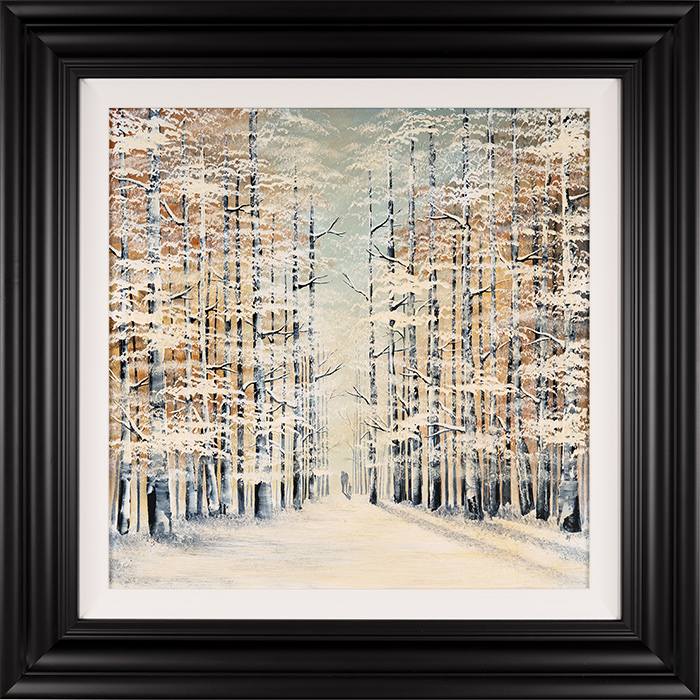 Jay Nottingham, Original oil painting on panel, Wonders of a Winter Wood, click to enlarge