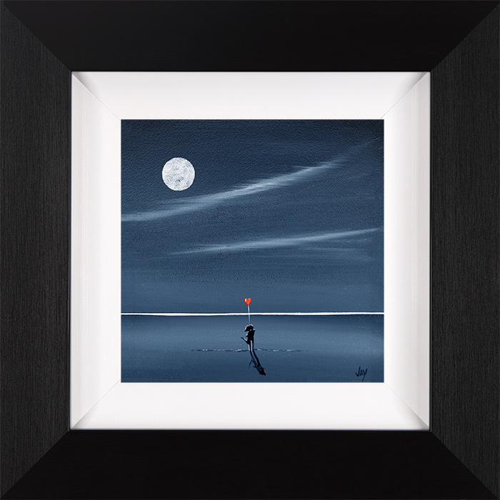 Jay Nottingham, Original oil painting on panel, Moonlight Sweethearts, click to enlarge