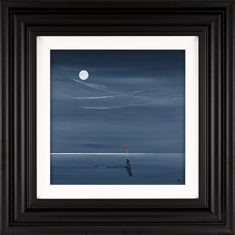 Jay Nottingham, Original oil painting on panel, Moonlight Sweethearts