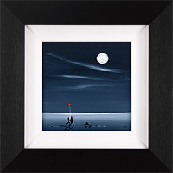 Jay Nottingham, Original oil painting on panel, Chasing Moonlight