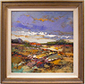 Jef Lenaers, Original oil painting on canvas, Abstracted Landscape Large image. Click to enlarge