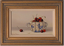 Johannes Eerdmans, Original oil painting on panel, Cherries