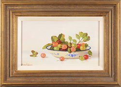 Johannes Eerdmans, Original oil painting on panel, Berries