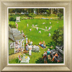John Haskins, Original oil painting on panel, Our Lot Are In Large image. Click to enlarge