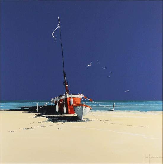 John Horsewell, Original oil painting on panel, The Castaways Without frame image. Click to enlarge
