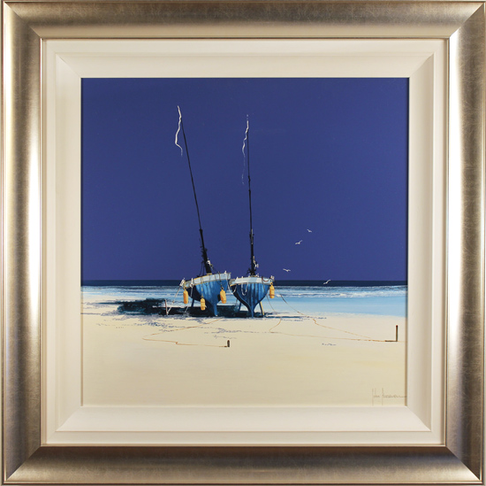 John Horsewell, Original oil painting on panel, Cobalt Beach