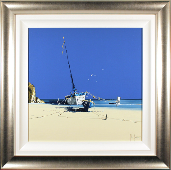 John Horsewell, Original acrylic painting on board, Coastline Dream