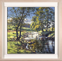 Julian Mason, Original oil painting on canvas, Dales Way, Langstrothdale Large image. Click to enlarge