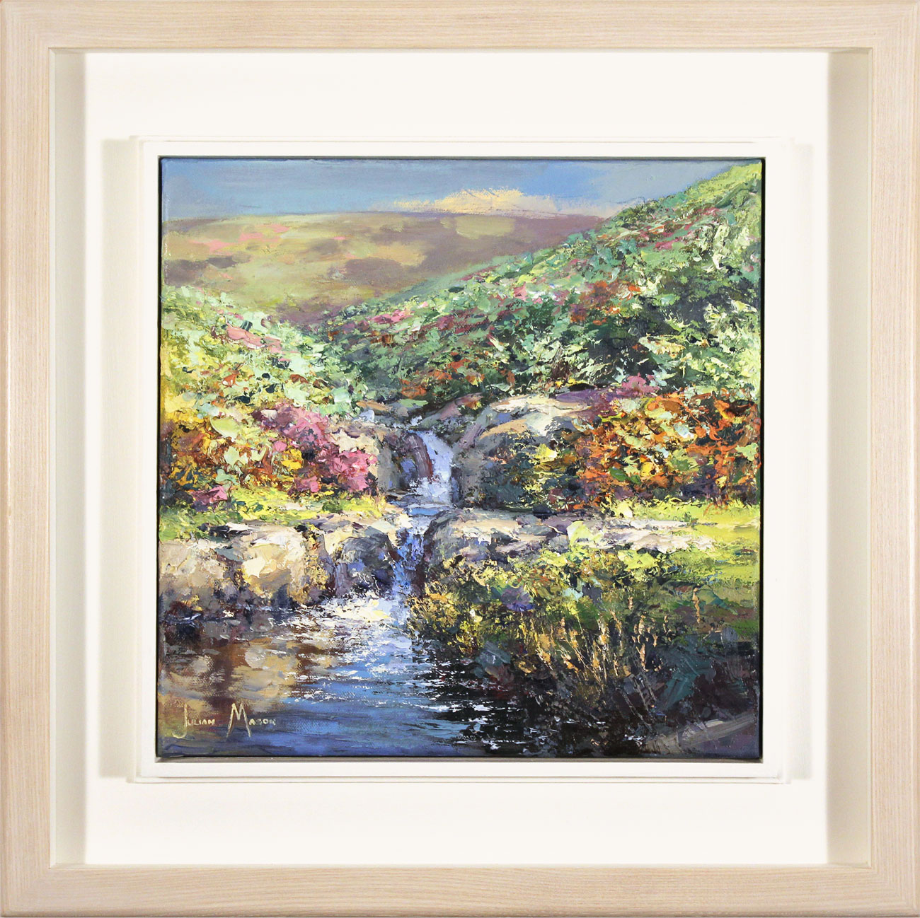 Julian Mason, Original oil painting on canvas, Highshaw Clough. Click to enlarge
