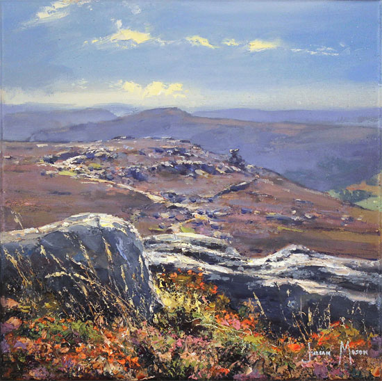 Julian Mason, Original oil painting on canvas, From Dovestone Tor Without frame image. Click to enlarge