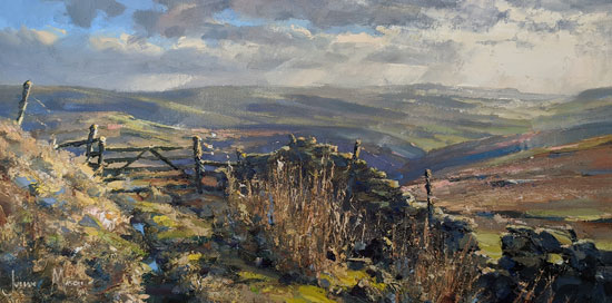 Julian Mason, Original oil painting on canvas, Danebower Views, click to enlarge