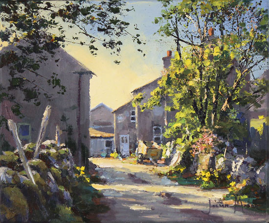 Julian Mason, Original oil painting on canvas, Spring at Beckermonds Without frame image. Click to enlarge