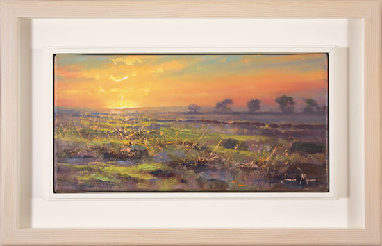 Julian Mason, Original oil painting on canvas, Evening Moorland 