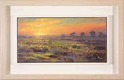 Julian Mason, Original oil painting on canvas, Evening Moorland