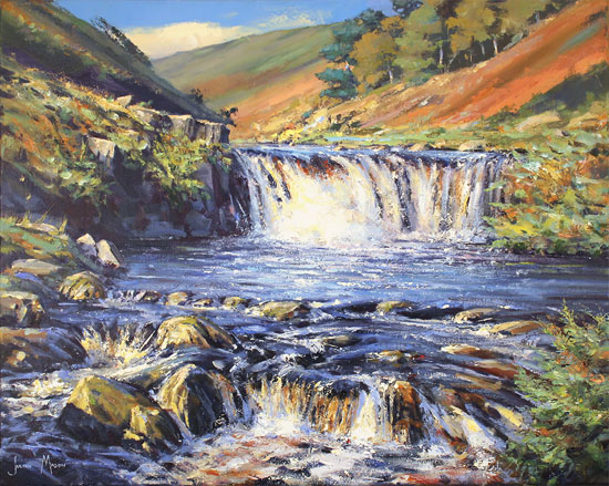 Julian Mason, Original oil painting on canvas, After the Rain, Three Shires Head Without frame image. Click to enlarge
