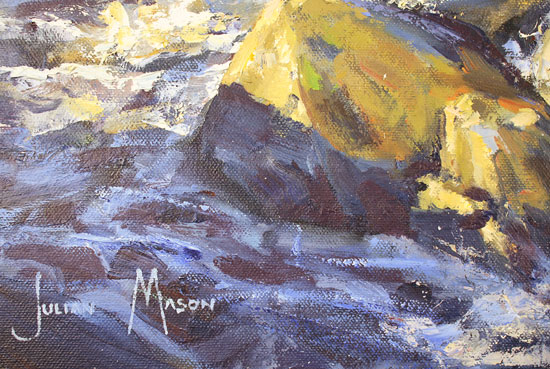 Julian Mason, Original oil painting on canvas, After the Rain, Three Shires Head Signature image. Click to enlarge