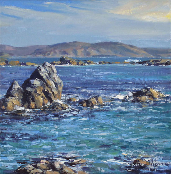 Julian Mason, Original oil painting on canvas, Colours of Iona Without frame image. Click to enlarge
