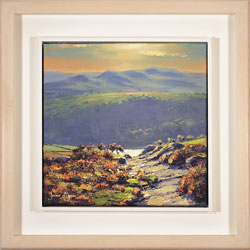 Julian Mason, Original oil painting on canvas, Moorland Dusk