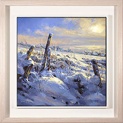 Julian Mason, Original oil painting on canvas, Winter Moorland Light Large image. Click to enlarge