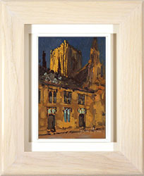 Julian Mason, Original oil painting on panel, Minster Yard Large image. Click to enlarge