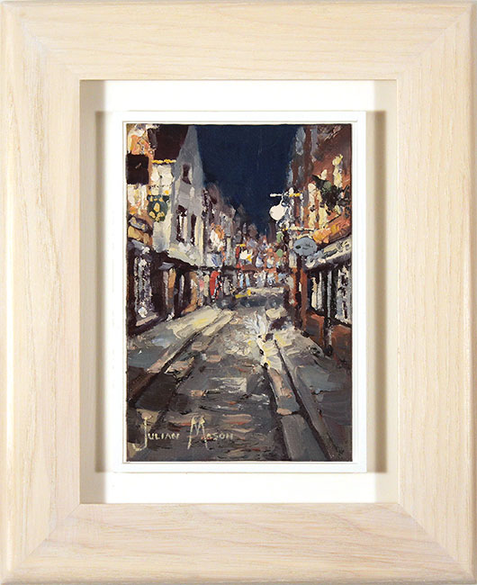 Julian Mason, Original oil painting on panel, The Shambles, click to enlarge