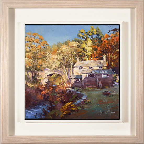 Julian Mason, Original oil painting on canvas, Autumn on the Dane, click to enlarge