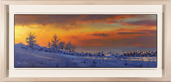 Julian Mason, Original oil painting on canvas, Winter Glow