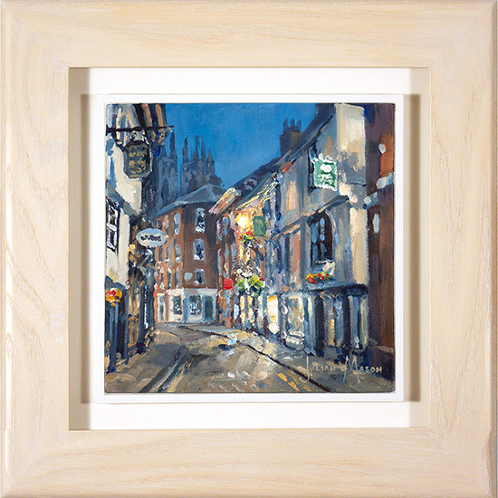 Julian Mason, Original oil painting on panel, Low Petergate, click to enlarge