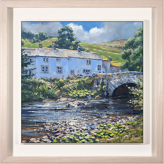 Julian Mason, Original oil painting on canvas, The George Inn, Hubberholme, Wharfedale 