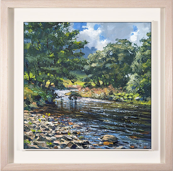 Julian Mason, Original oil painting on canvas, The River Wharfe near Buckden, Yorkshire