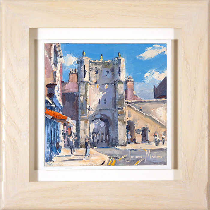 Julian Mason, Original oil painting on canvas, Bootham Bar, click to enlarge