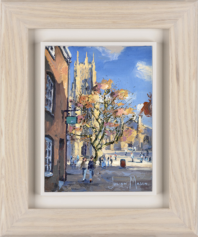 Julian Mason, Original oil painting on canvas, Minster Gates, click to enlarge