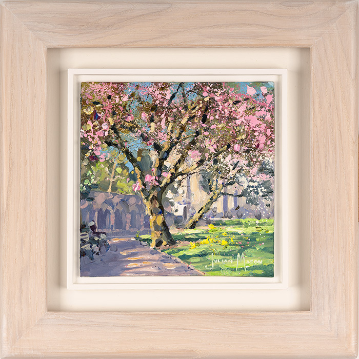 Julian Mason, Original oil painting on panel, Spring at Dean's Park