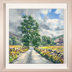 Julian Mason, Original oil painting on canvas, Dubbs Lane, Buckden