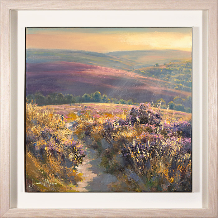 Julian Mason, Original oil painting on canvas, Moorland Above the River Esk, click to enlarge