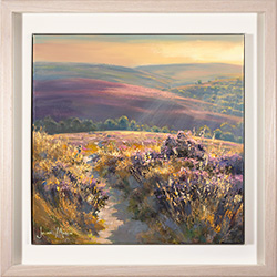 Julian Mason, Original oil painting on canvas, Moorland Above the River Esk