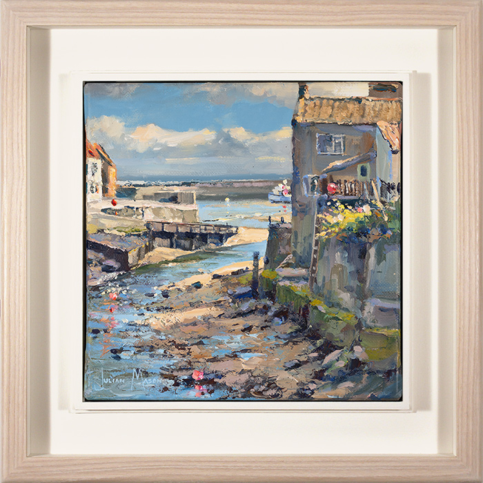Julian Mason, Original oil painting on canvas, Staithes Beck, click to enlarge